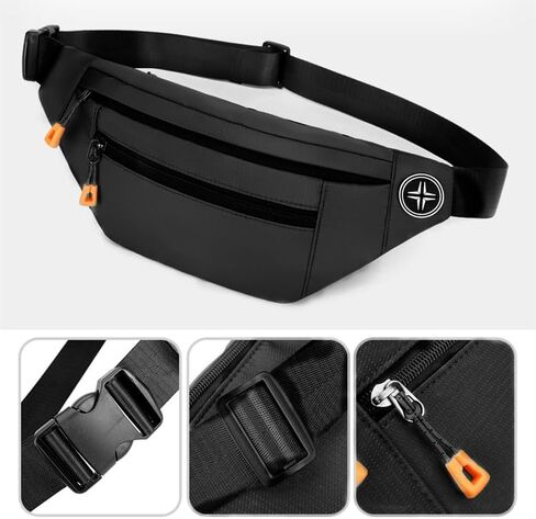Crossbody Fanny Pack, Waist Pack Runners Bag Money Belt Phone Holder for Running Sports Hiking Traveling Cycling for Women & Men-Carrying All Phones in Saudi Arabia