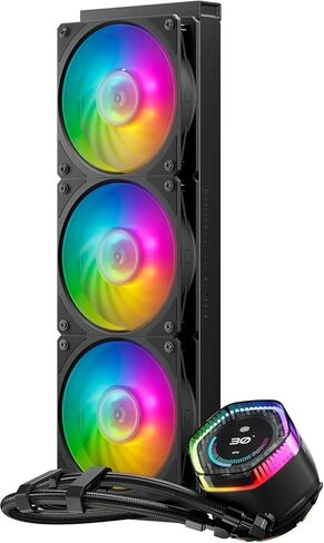 نظام تبريد سائل Masterliquid 360 Ion Cooler ، 3 × 12 سم ، 2400 دورة في الدقيقة ، Intel/AMDN ، أسود in Saudi Arabia