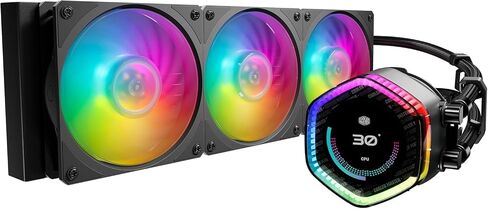 نظام تبريد سائل Masterliquid 360 Ion Cooler ، 3 × 12 سم ، 2400 دورة في الدقيقة ، Intel/AMDN ، أسود in Saudi Arabia