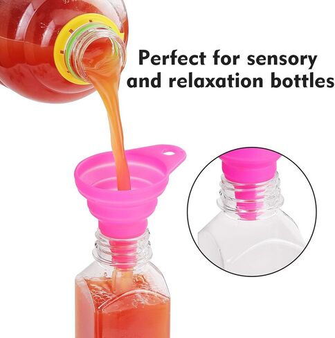 زجاجات عصير فارغة مع أغطية، عبوة من 24 زجاجة مياه شفافة قابلة لإعادة الاستخدام من بلاستيك البولي إيثيلين تيرفثالات قابل لإعادة الاستخدام مع أغطية مضادة للتسرب لحليب الماء والمشروبات in Kuwait