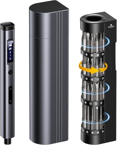 LIFEGOO Mini Electric Screwdriver Set, 58 in 1 Cordless Power Precision Screwdriver Set with 50 Magnetic Bits, Magnetic Precision Electric Screwdriver with Led Lights for Phone Watch Camera in Kuwait