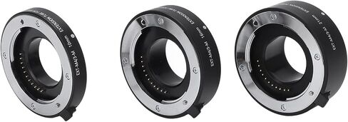 TBEST MACRO Extension Tube Set 10mm 16mm 21mm 21mm Adapter Auto Focus for M4 / 3 Mount Cameras Aluminium Apoy Date Firmo in Saudi Arabia