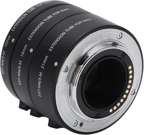 TBEST MACRO Extension Tube Set 10mm 16mm 21mm 21mm Adapter Auto Focus for M4 / 3 Mount Cameras Aluminium Apoy Date Firmo in Saudi Arabia