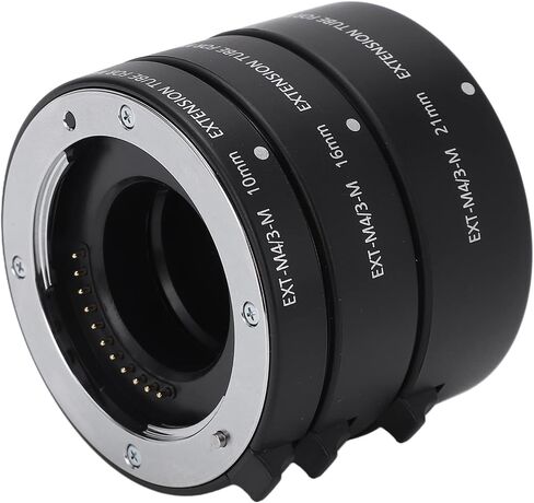 TBEST MACRO Extension Tube Set 10mm 16mm 21mm 21mm Adapter Auto Focus for M4 / 3 Mount Cameras Aluminium Apoy Date Firmo in Saudi Arabia