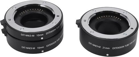 TBEST MACRO Extension Tube Set 10mm 16mm 21mm 21mm Adapter Auto Focus for M4 / 3 Mount Cameras Aluminium Apoy Date Firmo in Saudi Arabia