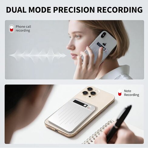 AI Voice Recorder Translator Control ، Asscripe & Turner مع تقنية الذكاء الاصطناعي ، دعم لغات متعددة ، 64 جيجابايت ، بطارية 40 ساعة ، بيك آب 10 أمتار ، للمحاضرات والاجتماعات والمكالمات والفضة in Saudi Arabia