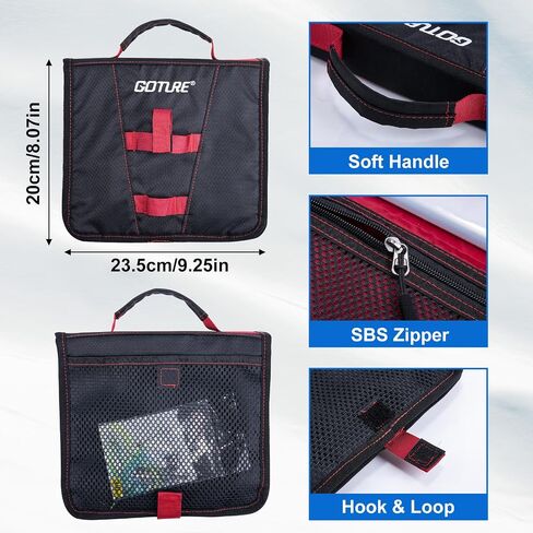 Goture 66L Rolling Tackle Box with Cooler, Large Fishing Bag with Wheels for 5 3700 Trays(Trays Not Included), Saltwater Resistant Tackle Backpack with Rod Holders & EVA Cover in Saudi Arabia