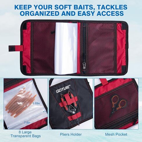 Goture 66L Rolling Tackle Box with Cooler, Large Fishing Bag with Wheels for 5 3700 Trays(Trays Not Included), Saltwater Resistant Tackle Backpack with Rod Holders & EVA Cover in Saudi Arabia