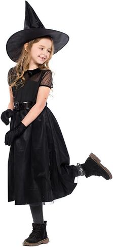 AGQT Witch Costumes Girls Halloween Dress Up Size 4-12 Years in Kuwait