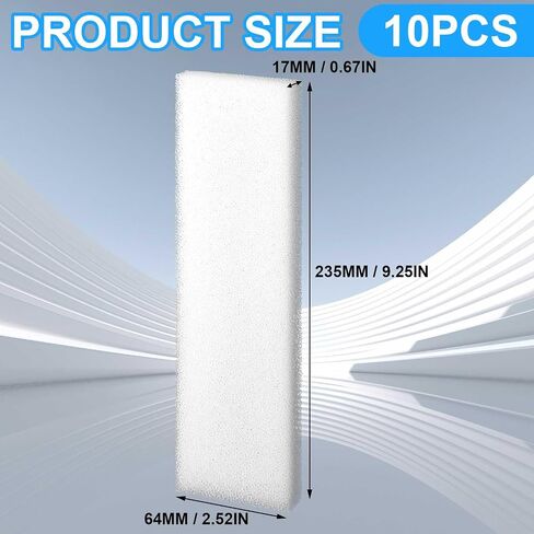 Nosiny 20 Pieces Filter Sponge Foam Filter Filter Pad Aquarium Filter Accessories Compatible with Fluval U3 for Aquarium in Kuwait