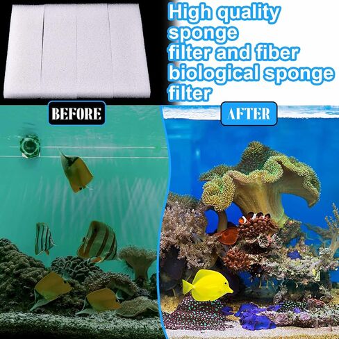 Nosiny 20 Pieces Filter Sponge Foam Filter Filter Pad Aquarium Filter Accessories Compatible with Fluval U3 for Aquarium in Kuwait