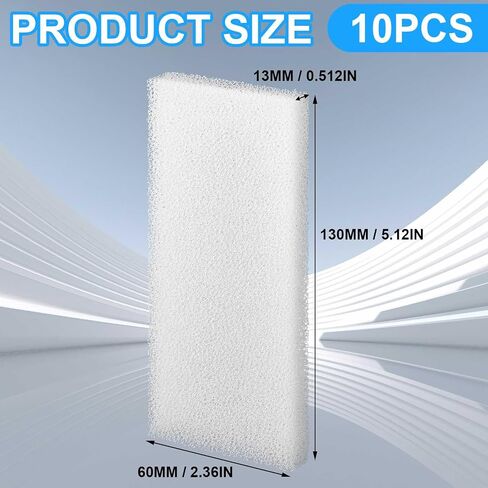 Nosiny 20 Pieces Filter Sponge Foam Filter Filter Pad Aquarium Filter Accessories Compatible with Fluval U3 for Aquarium in Kuwait
