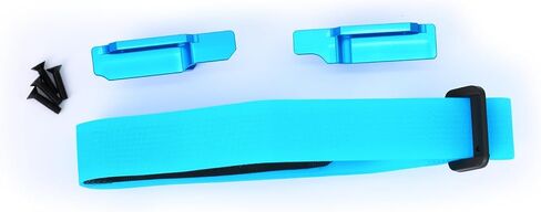 Aluminium Alloy Adjustable 3S 4S Tall Battery Holder Mount Hold Down for 1/10 MAXX,Blue in Saudi Arabia