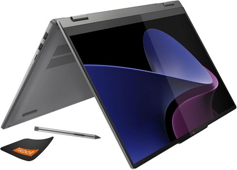 Lenovo IdeaPad Flex 5 2-in-1 Laptop ، 14 "(1920 × 1200) شاشة تعمل باللمس ، Intel I7 150U ، 16GB LPDDR5 1TB NVME SSD ، WI-FI 6 ، لوحة المفاتيح الخلفية ، بصمة الإصبع ، كاميرا الويب 1080P ، Windows 11 Home ، W/3-M Office 365 in Saudi Arabia