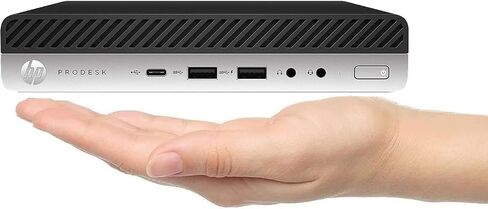 HP Prodesk 600 G4 Mini Desktop Computer مع شاشة 24 بوصة ، Intel Core I5-8500T 3.5 جيجا هرتز ، ذاكرة الوصول العشوائي 8 جيجا بايت ، 256 جيجابايت SSD ، لوحة المفاتيح والماوس ، USB-C ، WiFi & BT ، Windows 11 Pro (متجدد) in Saudi Arabia