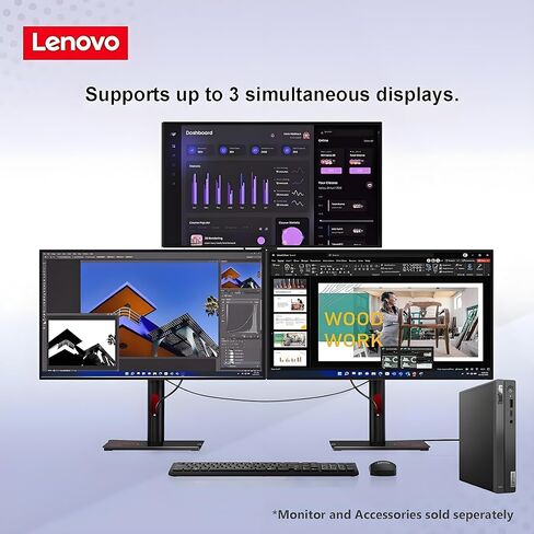 Lenovo ThinkCentre Neo 50Q Gen 4 Mini PC 1L Business Desktop Computer 8-Core I5-13420H (Beat i7-1355u) ، 32GB RAM ، 1TB PCI in Saudi Arabia