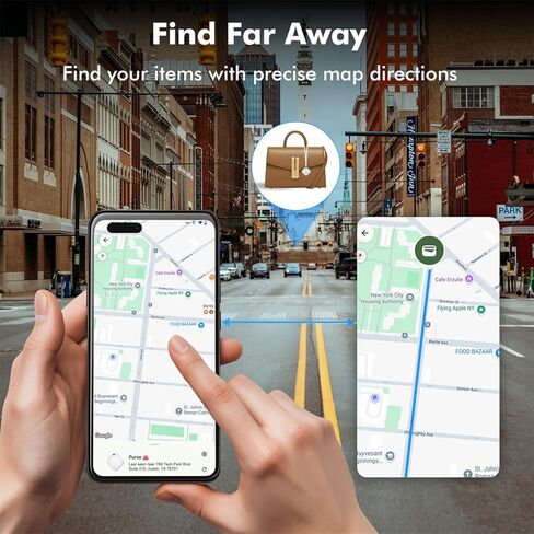 علامات تعقب الهواء لنظام Android （ليس لنظام iOS أو Huawei） Tracker Bluetooth لعلامة Tracking Smart Smart لـ Google Find My Device App Siteer لـ Backpack و Keys (White & Black-4pcs) in Kuwait