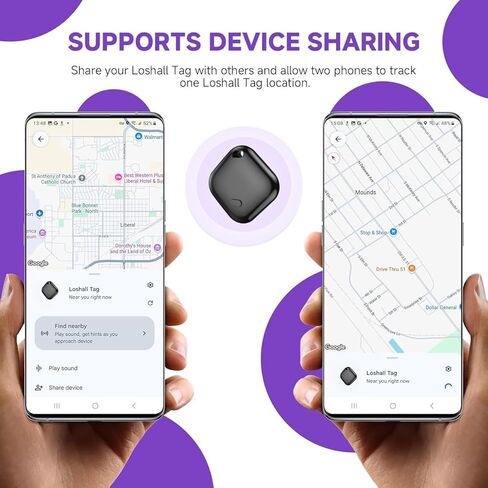علامات تعقب الهواء لنظام Android （ليس لنظام iOS أو Huawei） Tracker Bluetooth لعلامة Tracking Smart Smart لـ Google Find My Device App Siteer لـ Backpack و Keys (White & Black-4pcs) in Kuwait