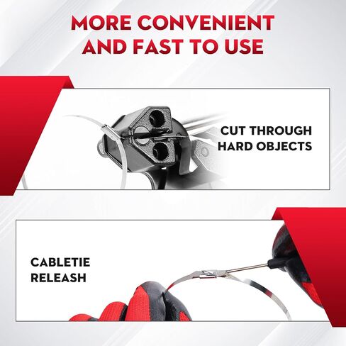 روابط الرمز البريدي المعدني في الهواء الطلق ، أداة التعادل المعدنية المعدنية مع 100 pcs 11.8 بوصة روابط zip من الفولاذ المقاوم للصدأ ، أداة التثبيت القابلة للتعديل/القطع (200 رطل) للصناعات/السياج in Kuwait