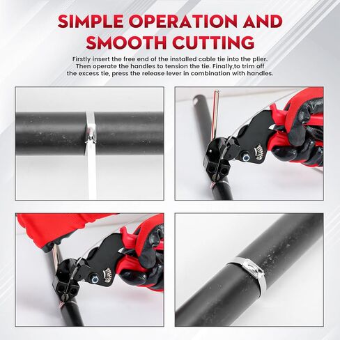 روابط الرمز البريدي المعدني في الهواء الطلق ، أداة التعادل المعدنية المعدنية مع 100 pcs 11.8 بوصة روابط zip من الفولاذ المقاوم للصدأ ، أداة التثبيت القابلة للتعديل/القطع (200 رطل) للصناعات/السياج in Kuwait