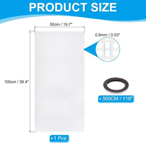 PATIKIL PC Fan Dust Mesh 39.4"x19.7" 0.03" Hole, 1 Set PVC Computer Cooler Dust Filter PC Case Cover Grills with Magnetic Strip for Computer Cooler Fan Case Dustproof, White in Saudi Arabia