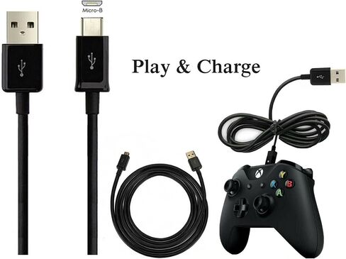 Mr. Gadget's Solutions® Micro USB Charger Charging Cable Lead For Mobiles/Game Pad Controller/XBOX ONE/ PS4-1m in Saudi Arabia