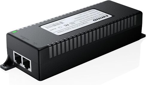 EWIND 2025 Higher Performance PoE Injector, Gigabit PoE+ Adapter 30W 48V Power Network Distances Up to 328FT, Plug & Play with Smart Energy Saving, 802.3af/at, Desktop/Wall Mount, Lifetime Support in Saudi Arabia