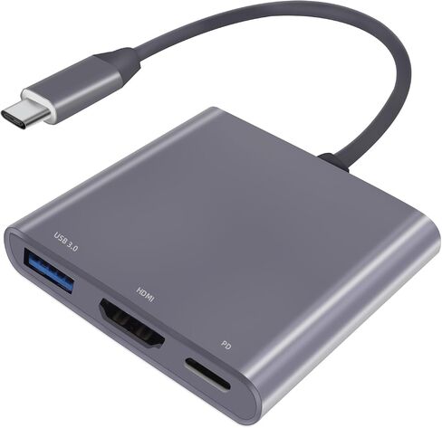 USB C HUB ، 4K USB C إلى محول AV Multiport Multiport Multiptor مع 100 واط PD Outport C Port & USBA 3.0 منفذ متوافق مع MacBook Pro/Air ، iPad ، الأجهزة اللوحية ، التبديل ، التلفزيون ، الشاشة والمزيد in Saudi Arabia
