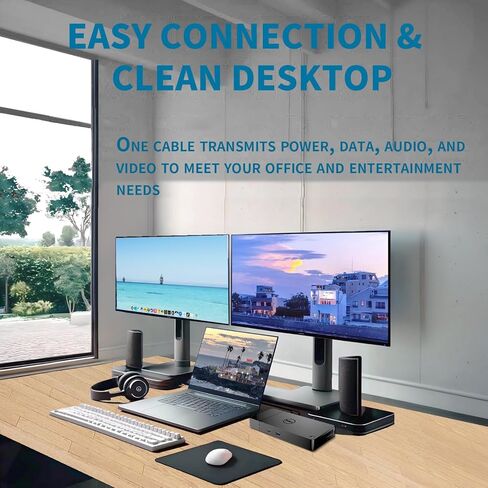 Dell WD19S 180W Docking Station, HDMI/Dual DisplayPort, Dell Docking Station with 130W Power Delivery, Dual Monitor Support,Bundle with 180W Adapter, HDMI/DP Cables (Renewed) in Saudi Arabia