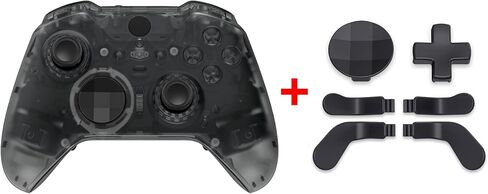 أزرار قذيفة كاملة من أزرار قذيفة سوداء متطرف + 6 في 1 مجاذيف من الصلب D-pads لوحدة التحكم في سلسلة Xbox Elite Series 2 in Kuwait