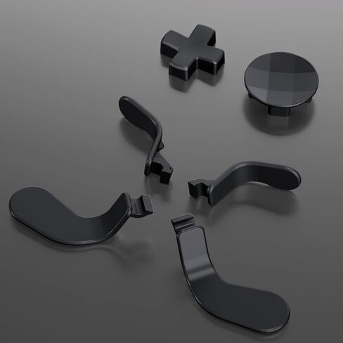 أزرار قذيفة كاملة من أزرار قذيفة سوداء متطرف + 6 في 1 مجاذيف من الصلب D-pads لوحدة التحكم في سلسلة Xbox Elite Series 2 in Kuwait