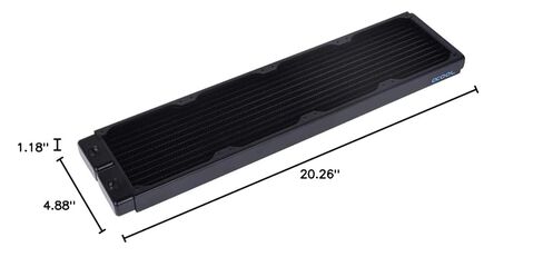 Alphacool Nexxxos ST30 Full Copper 480mm Cryiator V.2 ، 120mm × 4 ، مروحة رباعية in Saudi Arabia