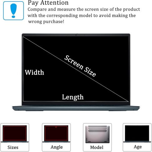 i-Tensodo Tempered Glass Screen Protector for 2025 Lenovo IdeaPad 5/5i 2-in-1 16" Laptop,9H Hardness, Anti Scratch in Saudi Arabia
