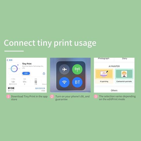 Mini Pocket Thermal Fort Photo Photo Label Maker Machine Bt Wireless Connect متوافق مع Android أو iOS دعم استلام الملصقات الملصقات الملصقات. in Kuwait