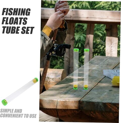 Totority 2pcs Fishing Lure Tube Holder PVC Floats Tube Fishing Floats Storage for Anglers in Saudi Arabia