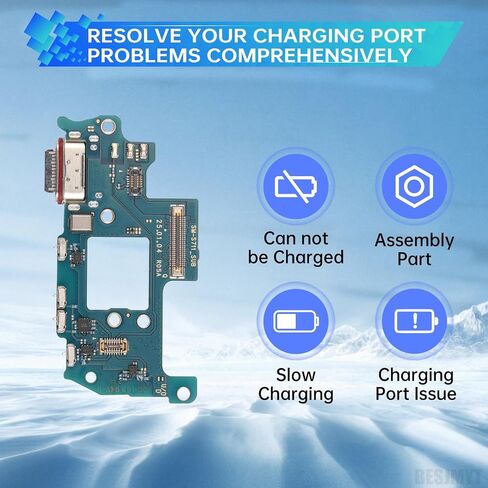 استبدال منفذ الشحن لـ Samsung Galaxy S23 Fe USB Dock Dock Connector Connector Flex Cable مع إصلاح منفذ Microphone Jack Headphone لـ SM-S711U1 SM-S711U in Saudi Arabia
