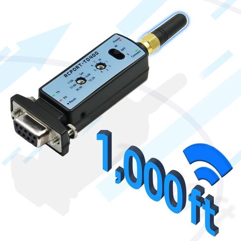 RCPORT-TD400 Long Range Bluetooth RS232 Serial Adapter Wireless 300M D-SUB9(F) in Saudi Arabia