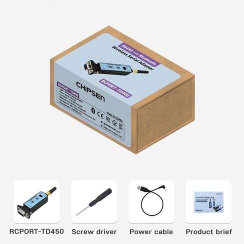 RCPORT-TD400 Long Range Bluetooth RS232 Serial Adapter Wireless 300M D-SUB9(F) in Saudi Arabia