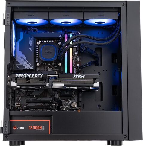 Battlestations المتقدمة ABS Eurus Ruby Gaming PC - Windows 11 - Core I9-14900KF - Geforce RTX 5080 - DLSS 4 - أداء مدته AI - 32GB DDR5 6400-2TB M.2 NVME SSD - EA14900KF50802 in Kuwait