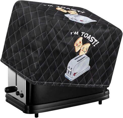 Toaster Print Toaster Cover 2 slice Dustproof Bread Maker Cover Fashion Fingerprint Protectors Small Appliance Covers for Kitchen Dining Room in Kuwait