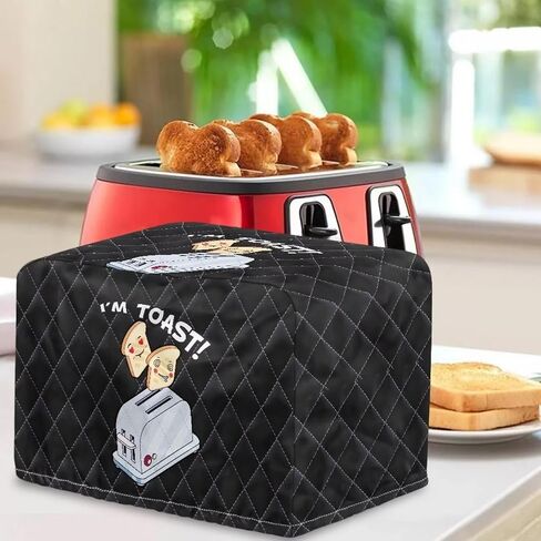 Toaster Print Toaster Cover 2 slice Dustproof Bread Maker Cover Fashion Fingerprint Protectors Small Appliance Covers for Kitchen Dining Room in Kuwait