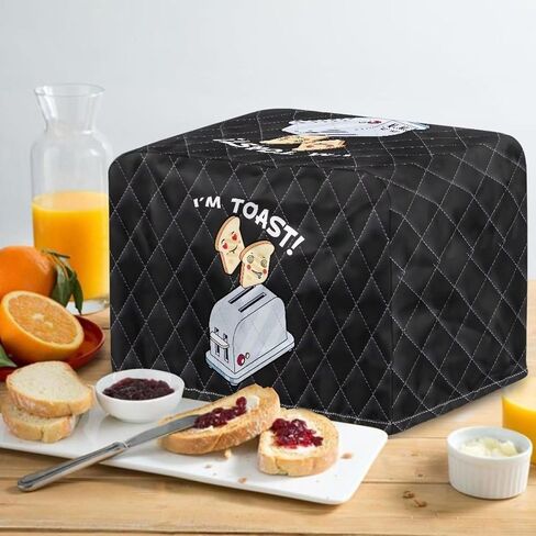 Toaster Print Toaster Cover 2 slice Dustproof Bread Maker Cover Fashion Fingerprint Protectors Small Appliance Covers for Kitchen Dining Room in Kuwait