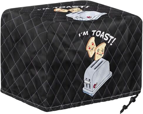 Toaster Print Toaster Cover 2 slice Dustproof Bread Maker Cover Fashion Fingerprint Protectors Small Appliance Covers for Kitchen Dining Room in Kuwait