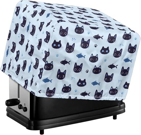 Toaster Print Toaster Cover 2 slice Dustproof Bread Maker Cover Fashion Fingerprint Protectors Small Appliance Covers for Kitchen Dining Room in Kuwait