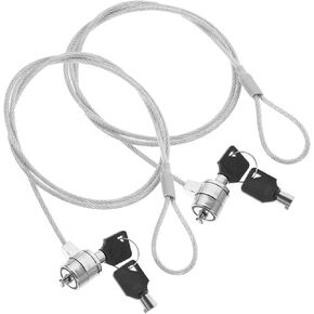 HOMSFOU 2SETS LAPTOP Locking Locking Cable Security Lock لأجهزة الكمبيوتر المحمولة شاشات وأجهزة اللوحات الرئيسية -دوران الأجهزة والتصميم القوي in Saudi Arabia