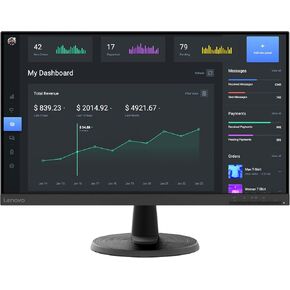 Lenovo D24-40 Monitor, 23.8" FHD Display, Tilt Stand, HDMI and VGA Ports, 75Hz Refresh Rate, AMD FreeSync, 250 nits, Raven Black in Saudi Arabia