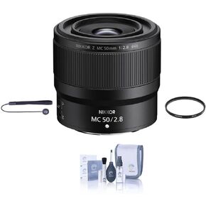 Nikon Nikkor Z MC 50mm f/2.8 عدسة ، حزمة مع مرشح UV الرقمي 46 مم ، مجموعة التنظيف ، حبل العدسة in Kuwait