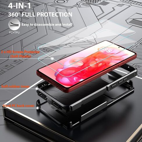 متوافق مع Motorola Moto G Stylus 5G 2025 مع حامي شاشة HD Highted Duty Rugged Full-Body Growing Grade Protection ، Mint Green in Saudi Arabia