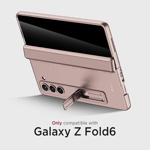 Miimall for Samsung Galaxy Z Fold 5 Case with Privacy Screen Protector, Built-in Adjustable Kickstand & Magnetic Hinge Protection All-Inclusive Protective Case for Galaxy Z Fold 5 5G(Silver) in Saudi Arabia