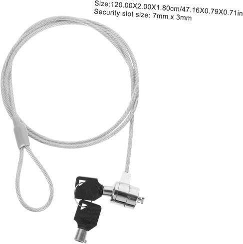 HOMSFOU 2SETS LAPTOP Locking Locking Cable Security Lock لأجهزة الكمبيوتر المحمولة شاشات وأجهزة اللوحات الرئيسية -دوران الأجهزة والتصميم القوي in Saudi Arabia